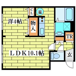 アビタ22真栄1-2の物件間取画像